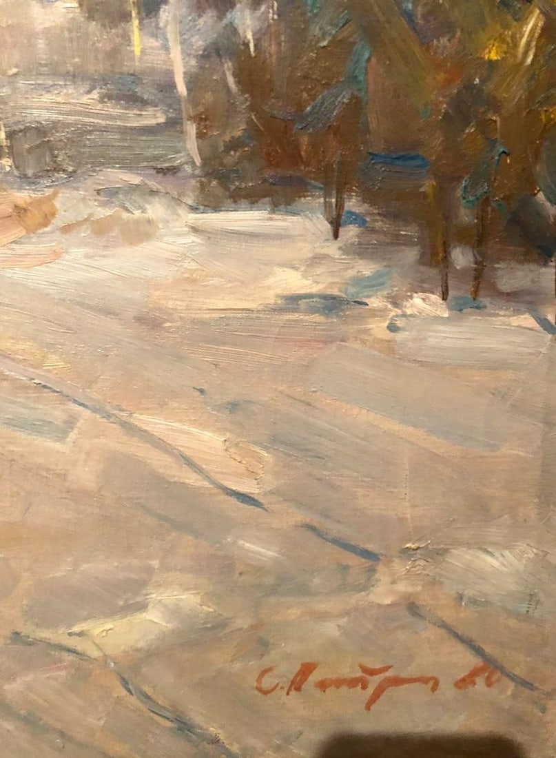 Oil painting Winter landscape Petrashevsky Stanislav Vasilievich - 2