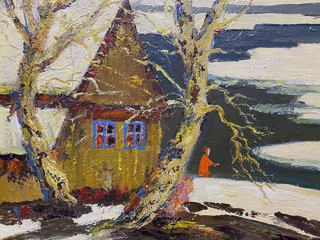 Oil painting Winter landscape Shariy Anatoly Ivanovich - 2