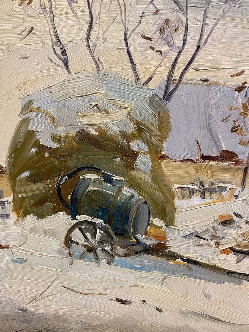 Oil painting Early winter Unknown artist - 2