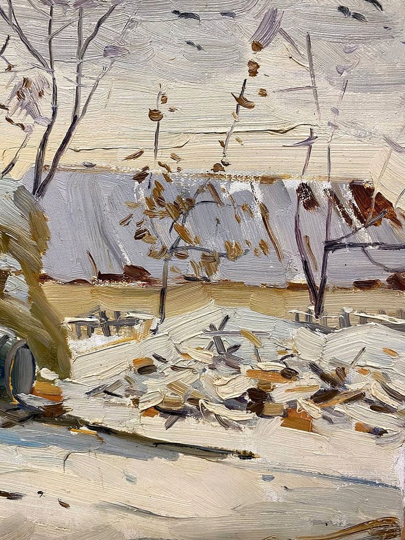 Oil painting Early winter Unknown artist - 3