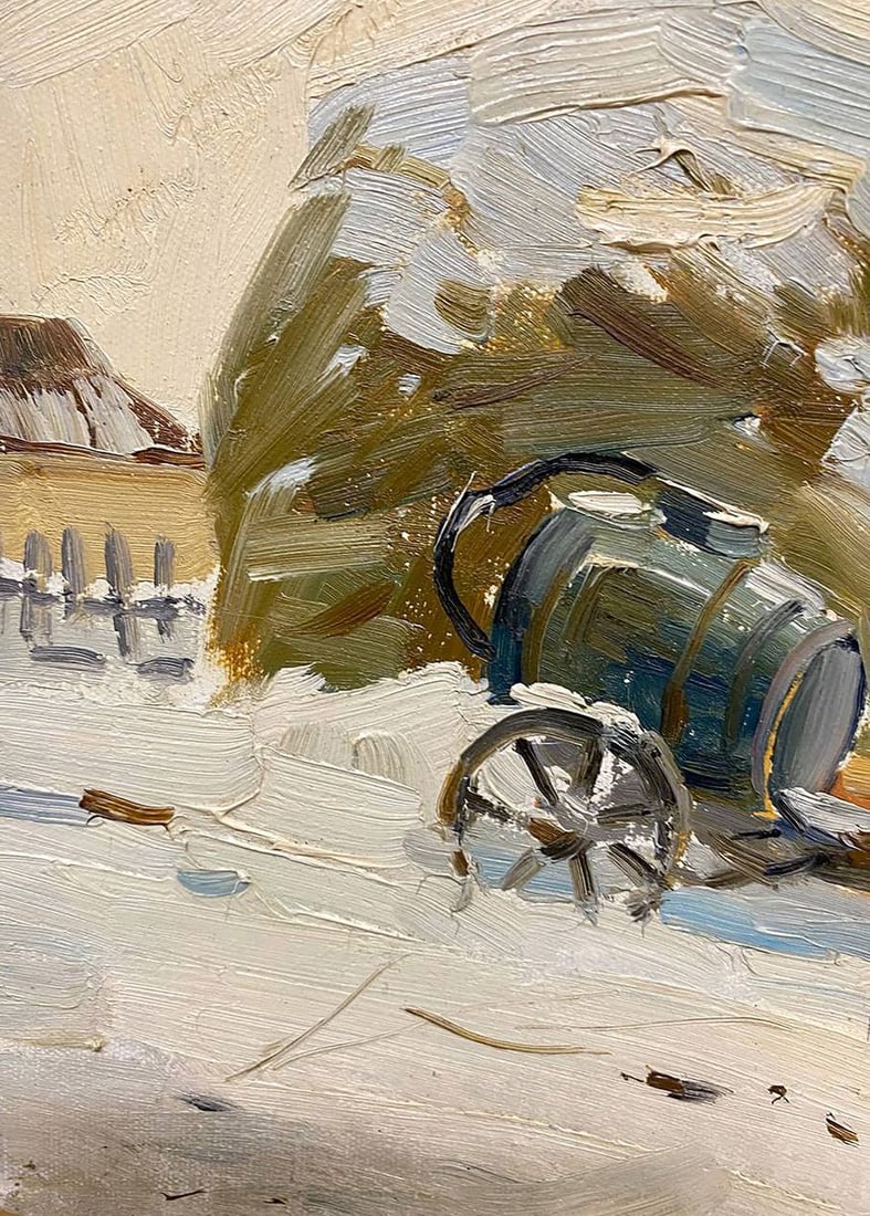 Oil painting Early winter Unknown artist - 4