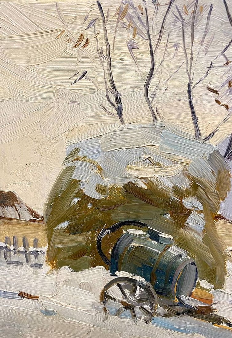 Oil painting Early winter Unknown artist - 5