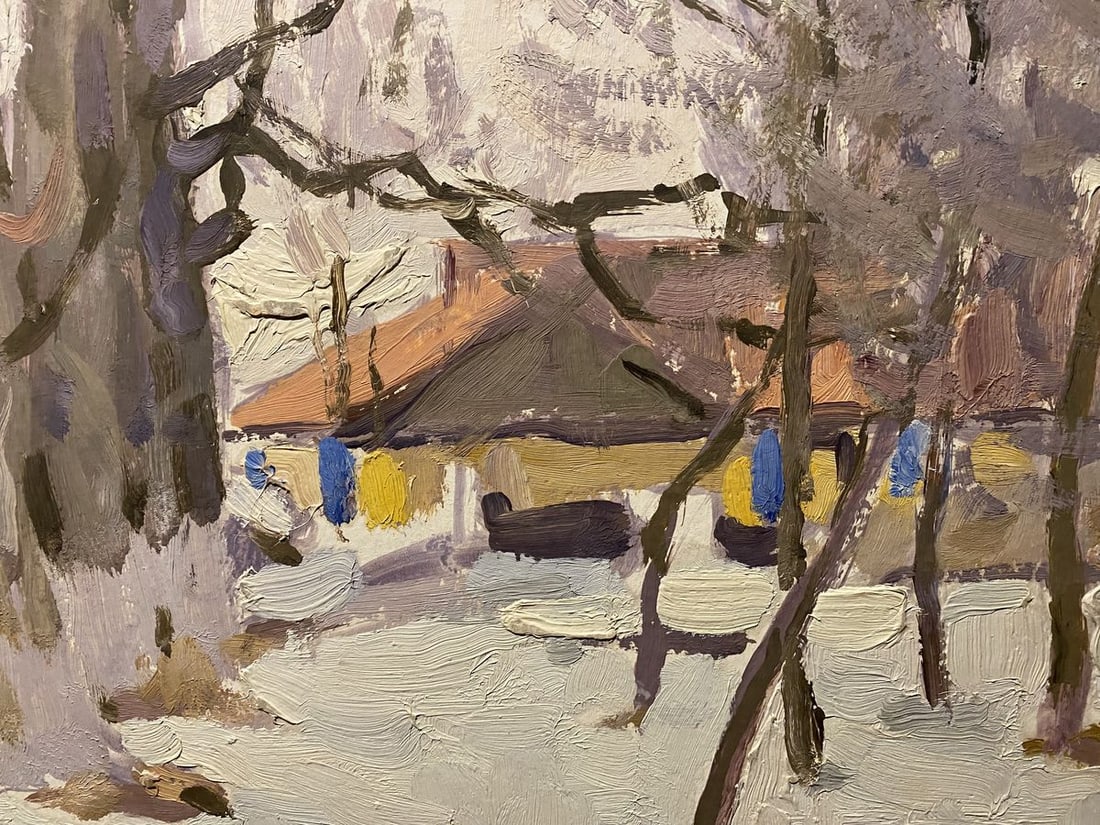 Oil painting Early winter Nikolai Bortnikov - 2