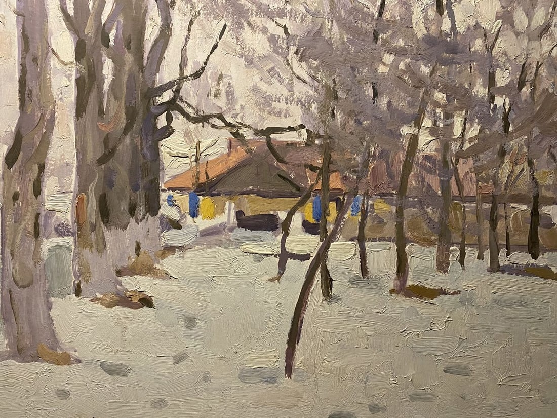 Oil painting Early winter Nikolai Bortnikov - 4