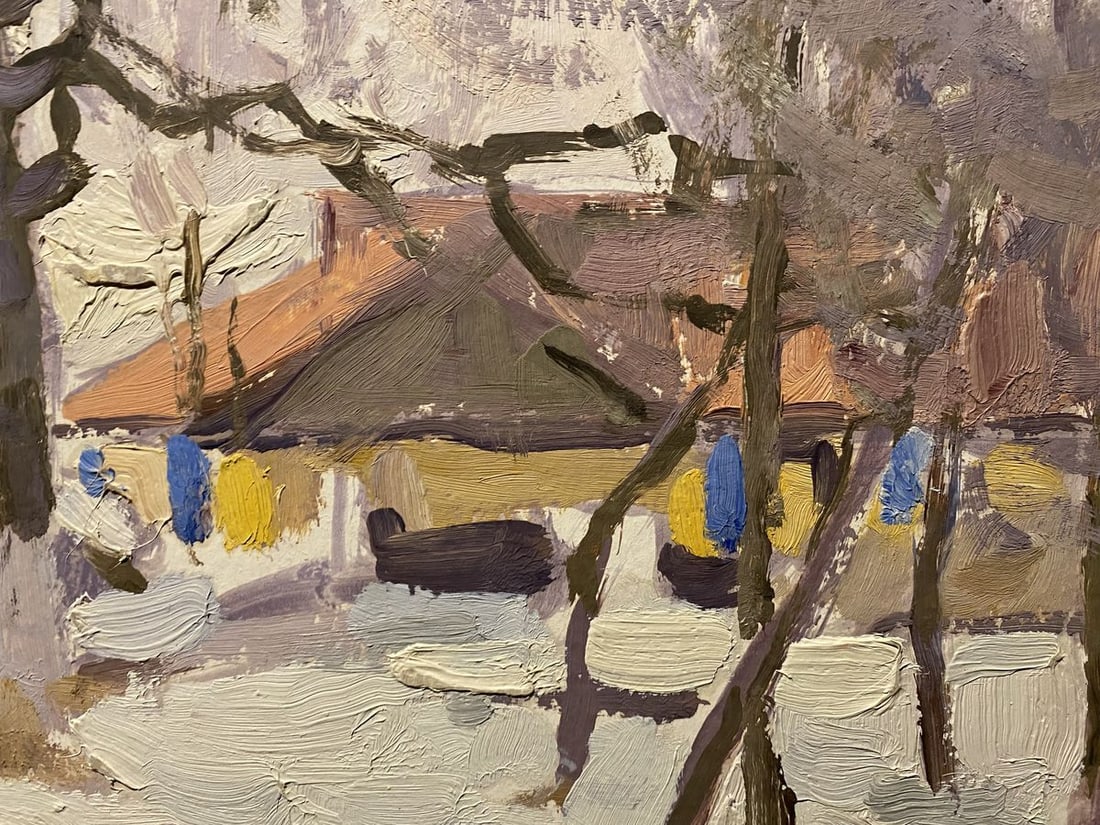 Oil painting Early winter Nikolai Bortnikov - 5