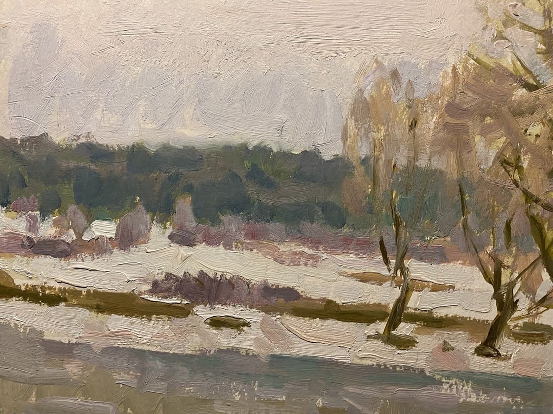 Oil painting Breath of spring Nikolai Bortnikov - 5