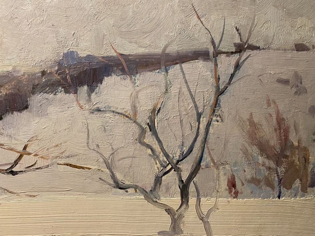 Oil painting Winter landscape Georgiy Petrov - 3