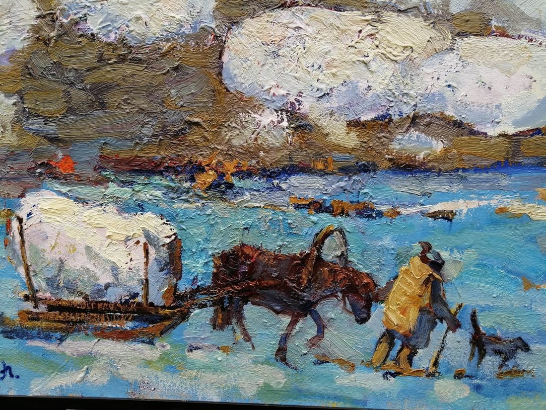 Oil painting Covered with snow Kalenyuk Alex - 7