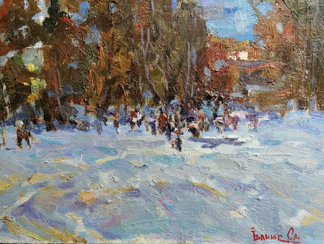 Oil painting Water baptism Kalenyuk Alex - 6