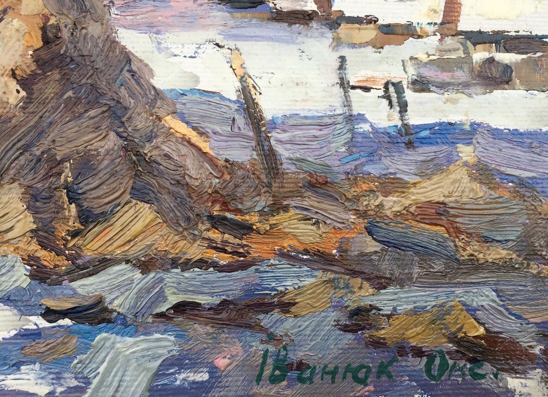 Oil painting Outside the village Kalenyuk Oksana - 2