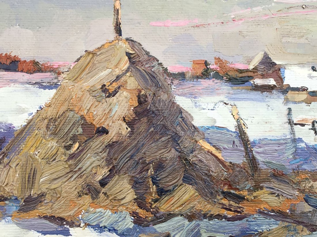 Oil painting Outside the village Kalenyuk Oksana - 6