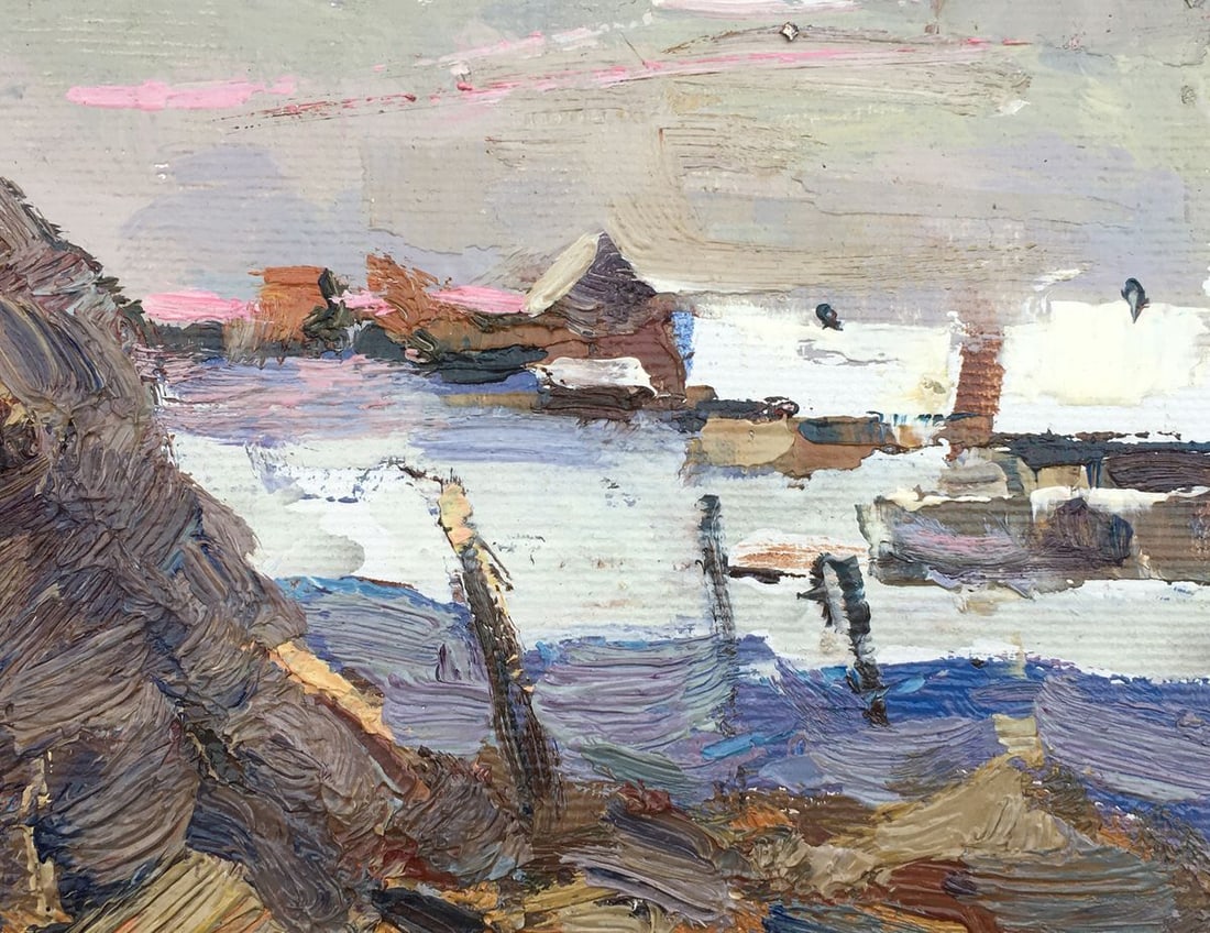 Oil painting Outside the village Kalenyuk Oksana - 7