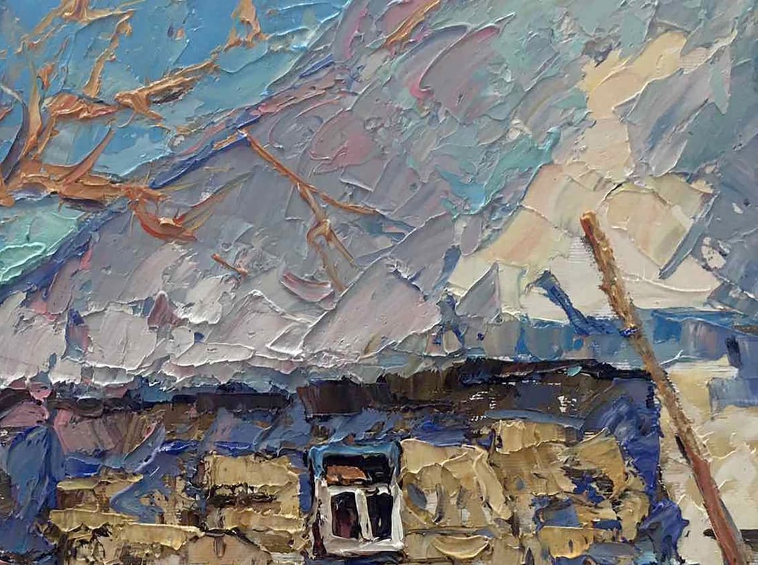 Oil painting In the courtyard Kalenyuk Alex - 3