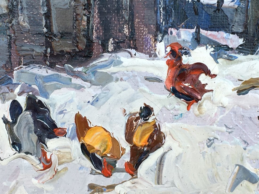 Oil painting In the courtyard Kalenyuk Alex - 7