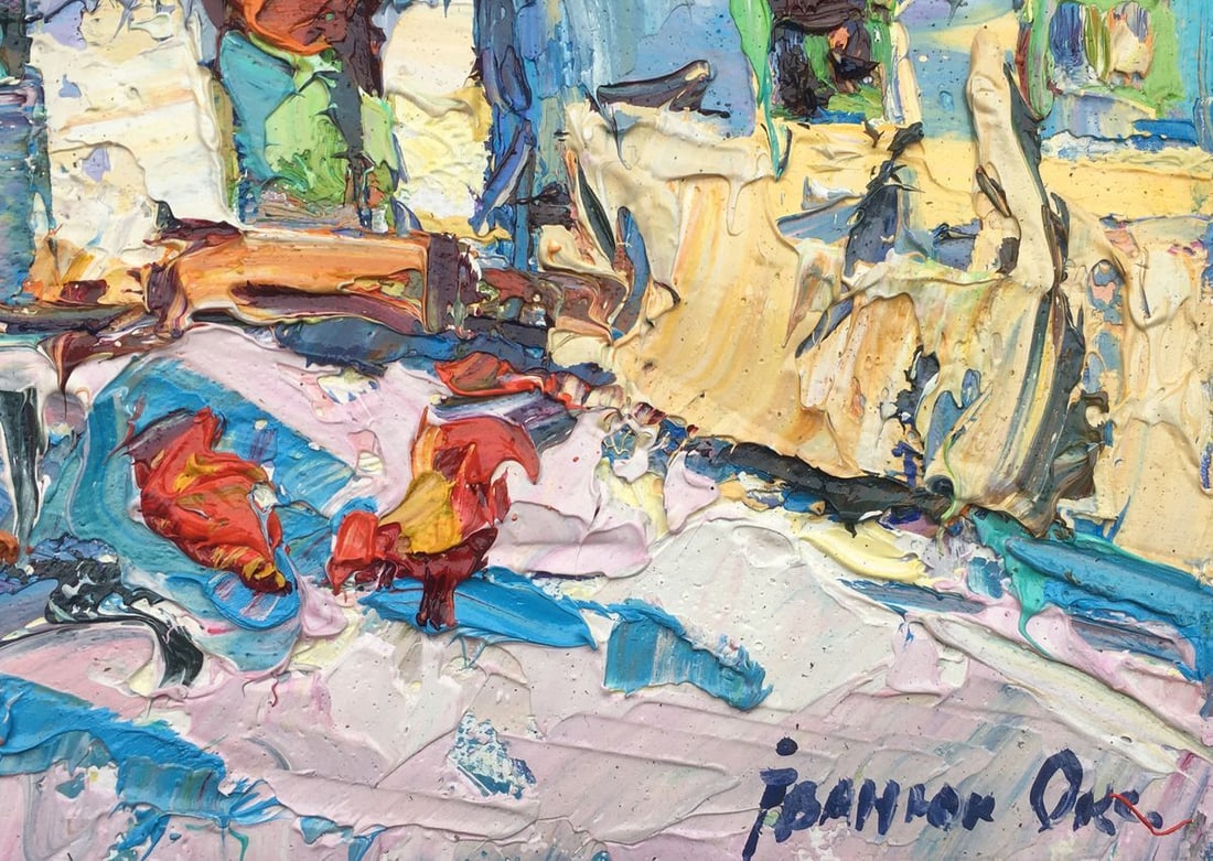 Oil painting Frosty day Kalenyuk Oksana - 2