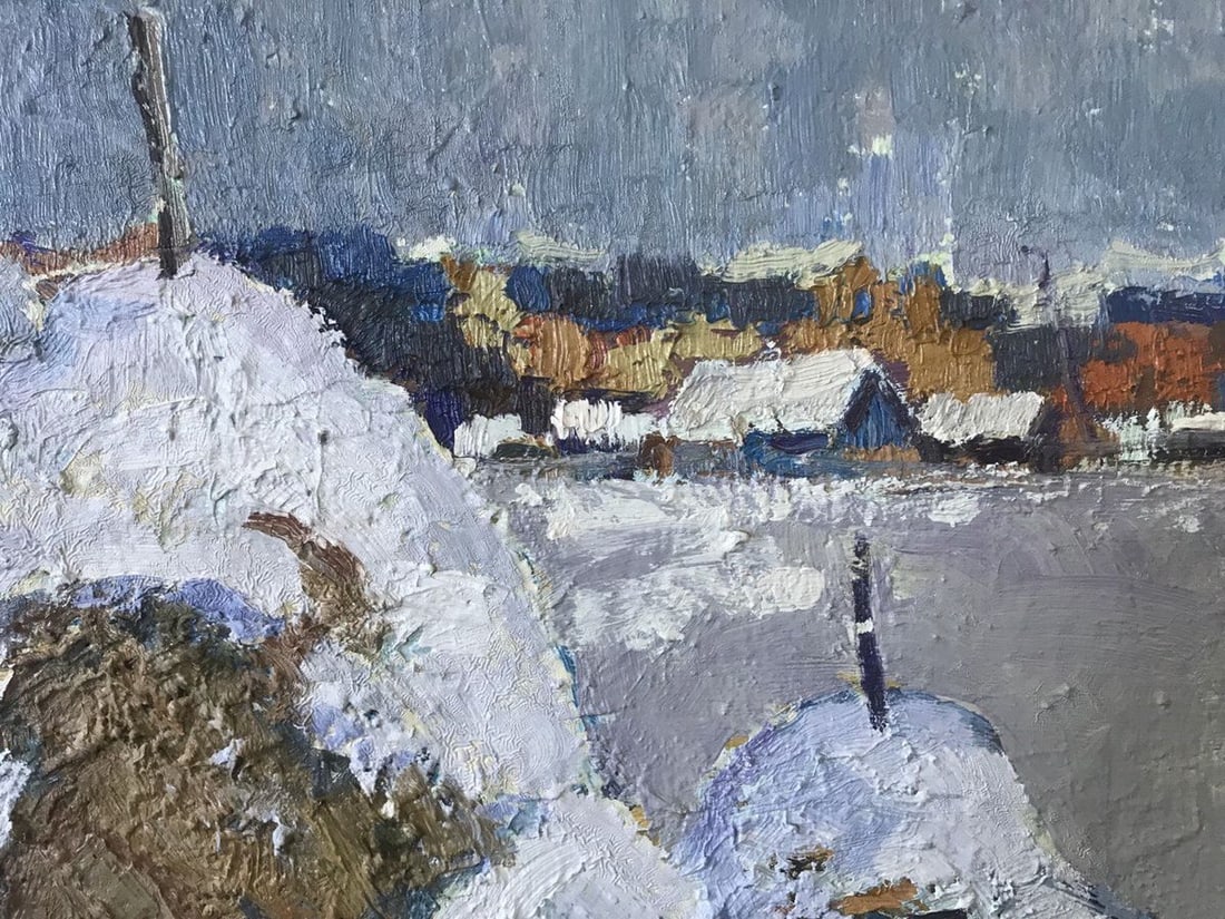 Oil painting outside the village Kalenyuk oksana - 2