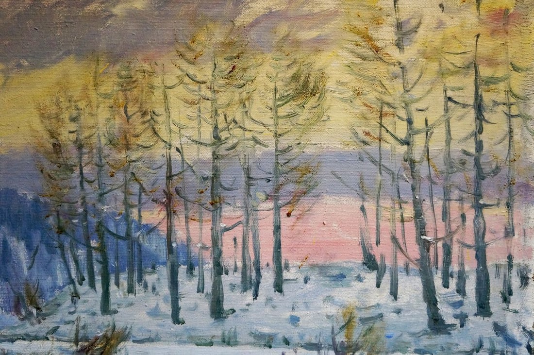 Oil painting Winter landscape Shelyuto Nikolay Andreevich - 4