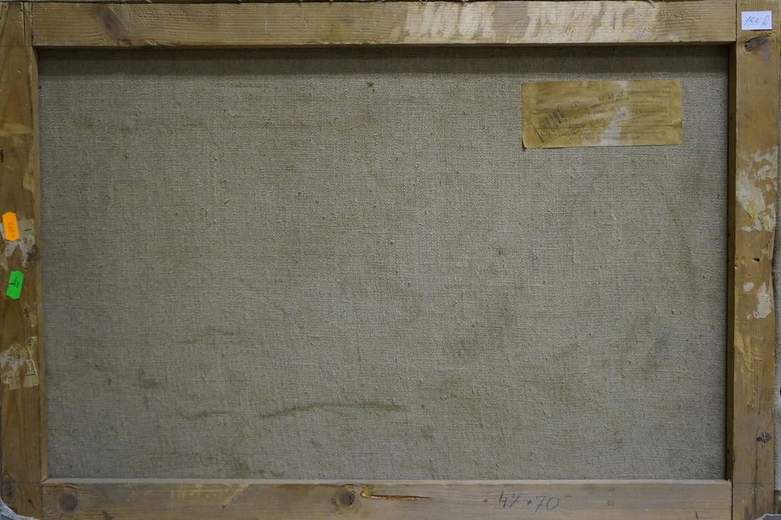 Oil painting Winter landscape - 7