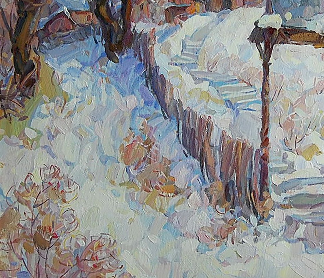 Oil painting Vorokhta Church of the 16th century Kotmin Dmitry - 4