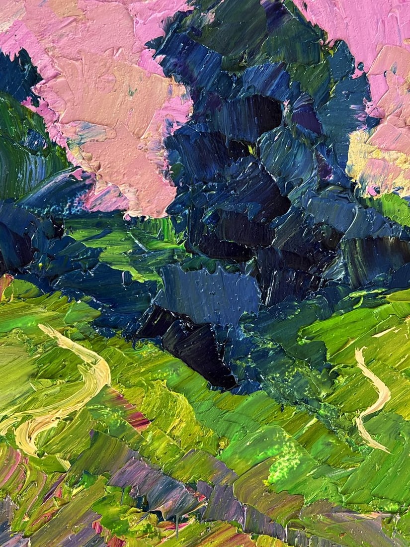 Oil painting A walk through the evening meadows Boris Serdyuk - 4