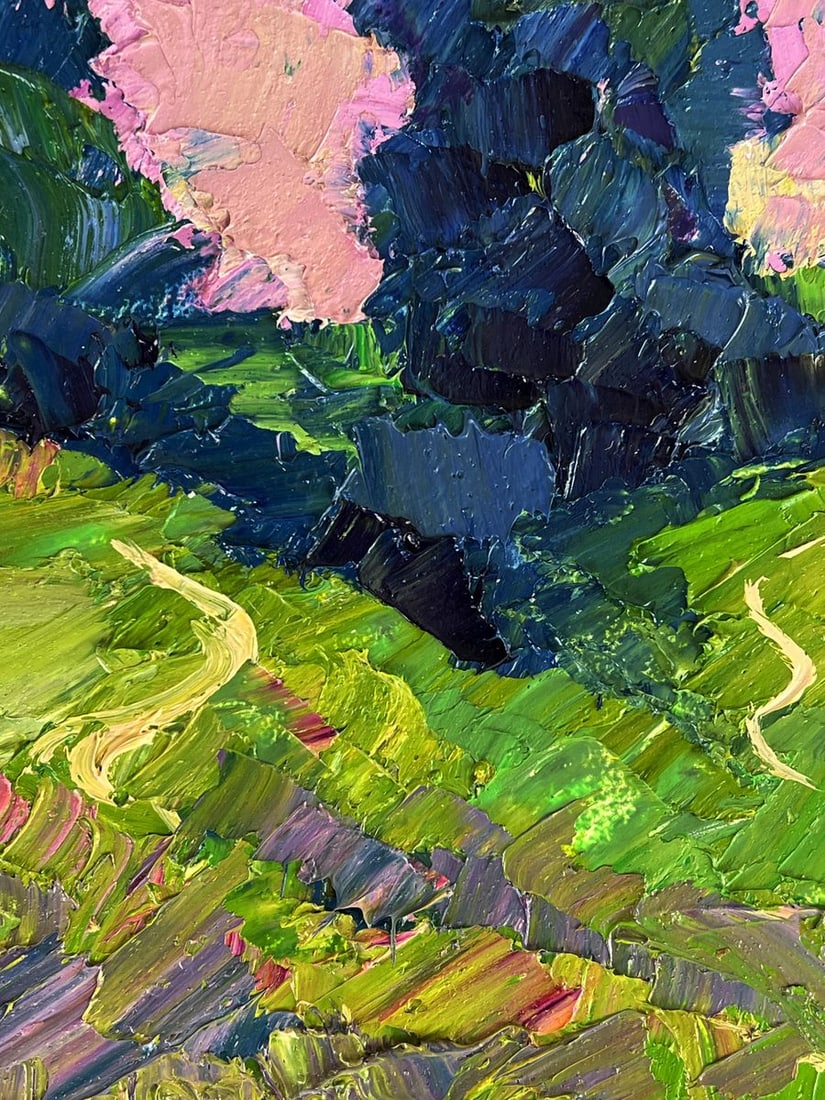 Oil painting A walk through the evening meadows Boris Serdyuk - 5