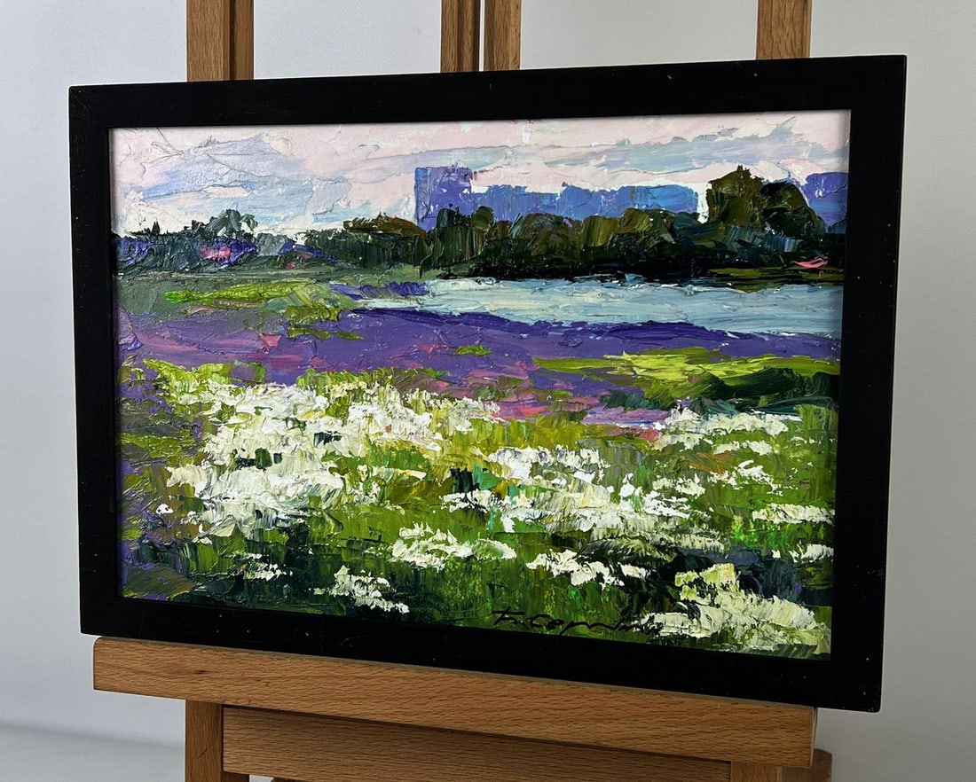Oil painting Meadows of growing flowers Boris Serdyuk - 2