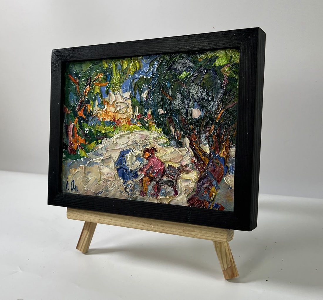 Oil painting In the summer park Oleksiy Ivanyuk - 2