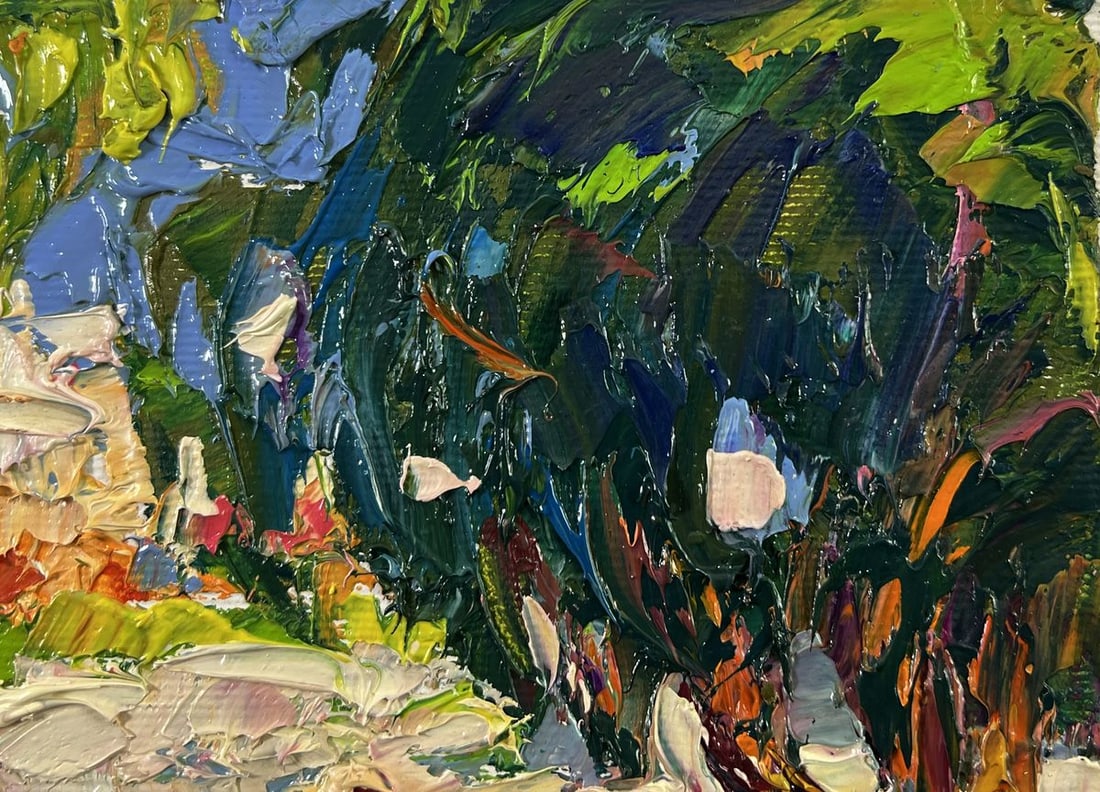 Oil painting In the summer park Oleksiy Ivanyuk - 4