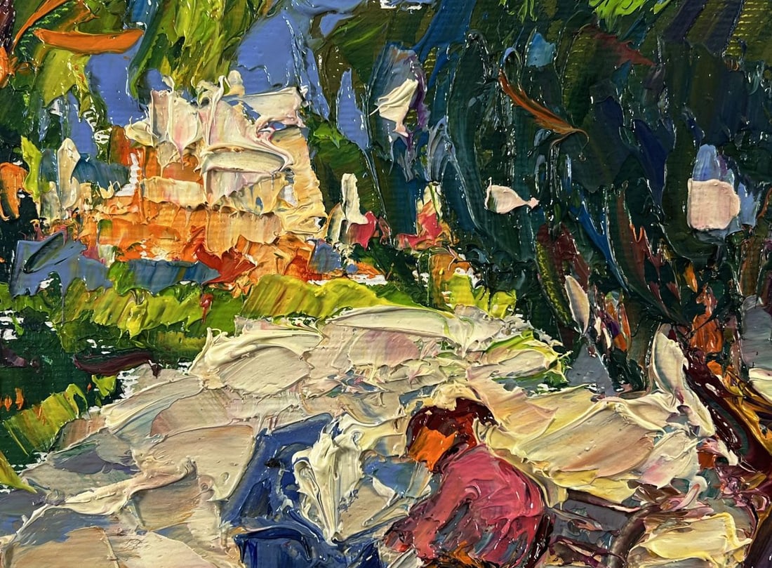 Oil painting In the summer park Oleksiy Ivanyuk - 7