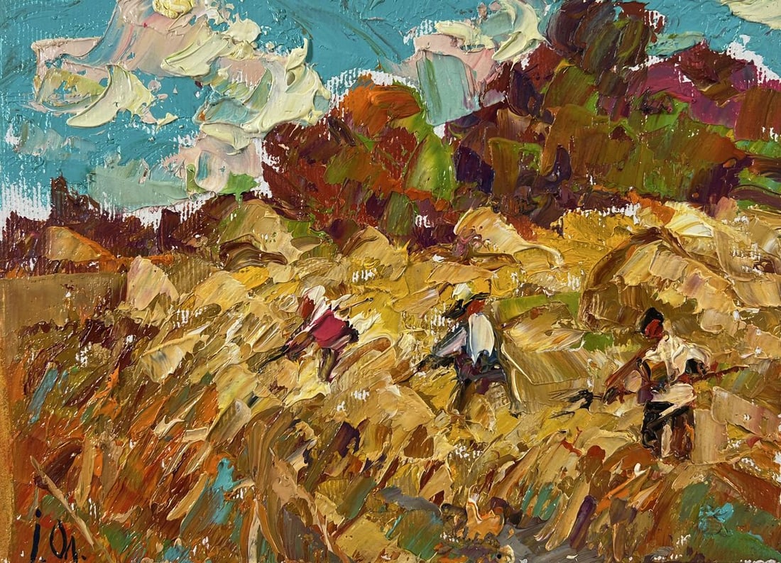 Oil painting Daytime haymaking Oleksiy Ivanyuk - 3