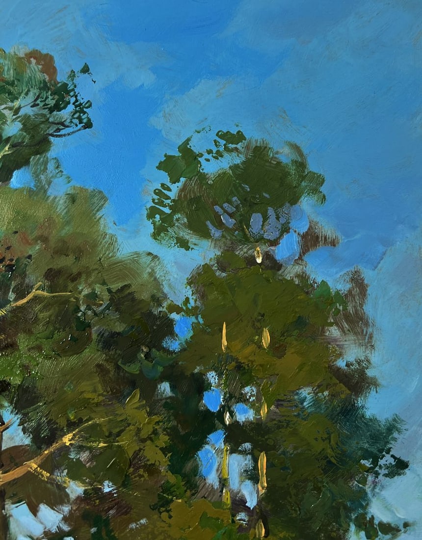 Oil painting Summer road to the forest Yuriy Suprunchuk - 4