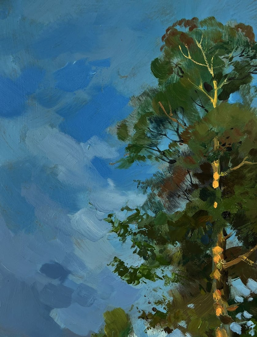 Oil painting Summer road to the forest Yuriy Suprunchuk - 5