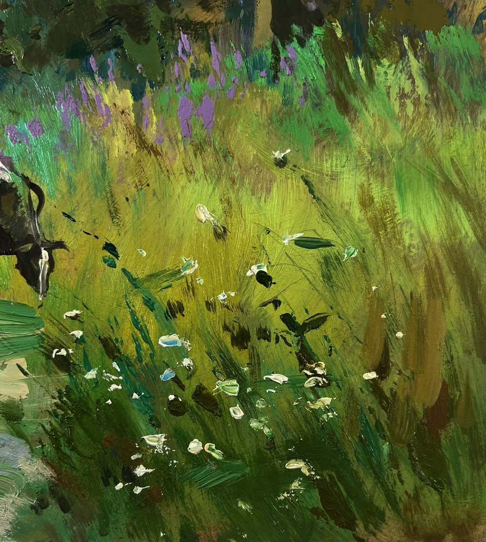 Oil painting Summer road to the forest Yuriy Suprunchuk - 8