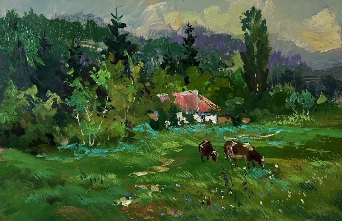 Oil painting Forest house Yuriy Suprunchuk - 3