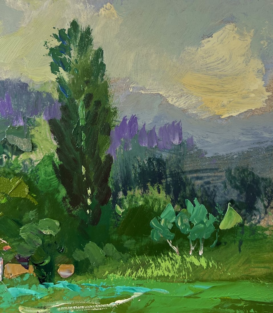 Oil painting Forest house Yuriy Suprunchuk - 4