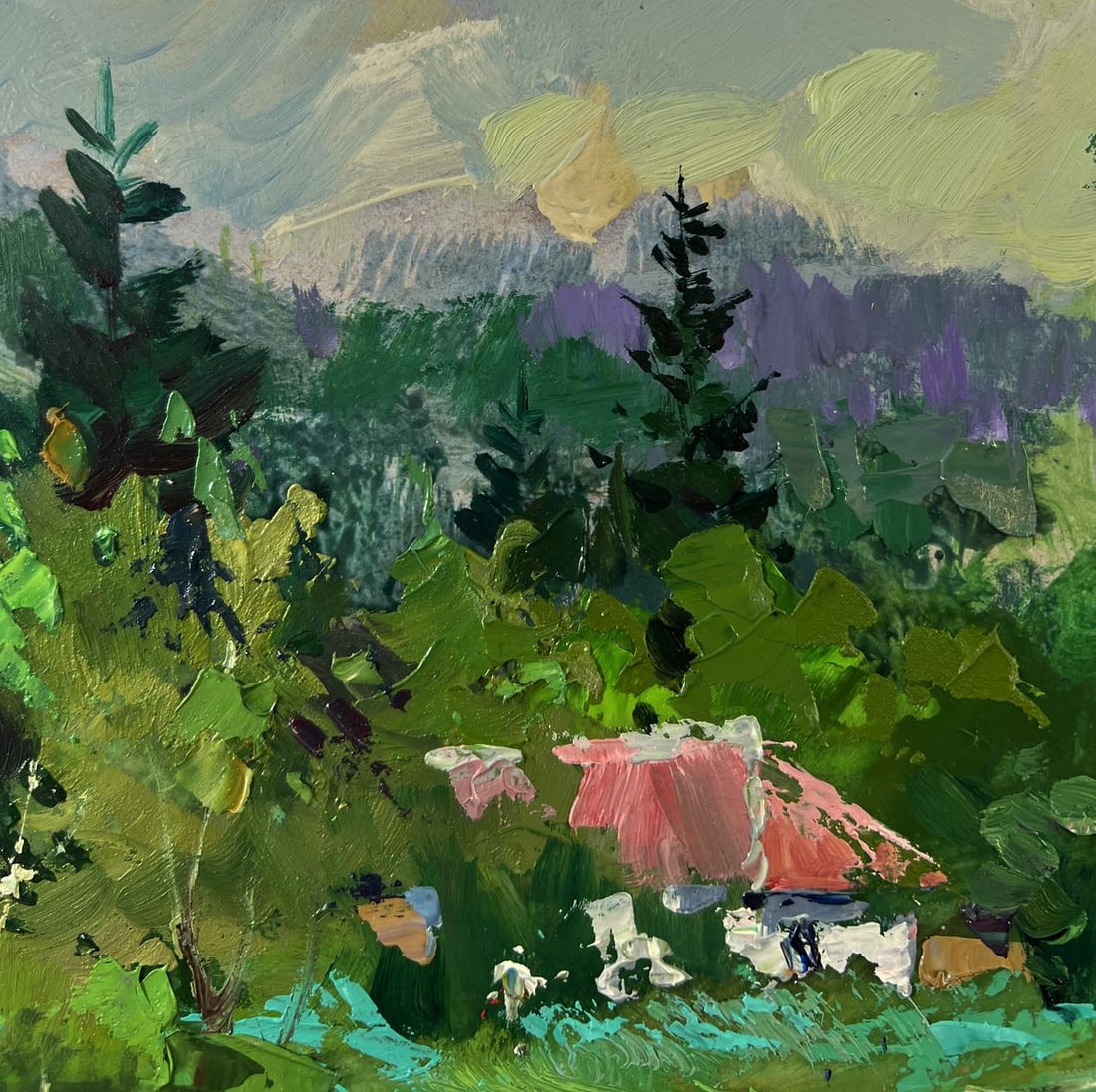 Oil painting Forest house Yuriy Suprunchuk - 5