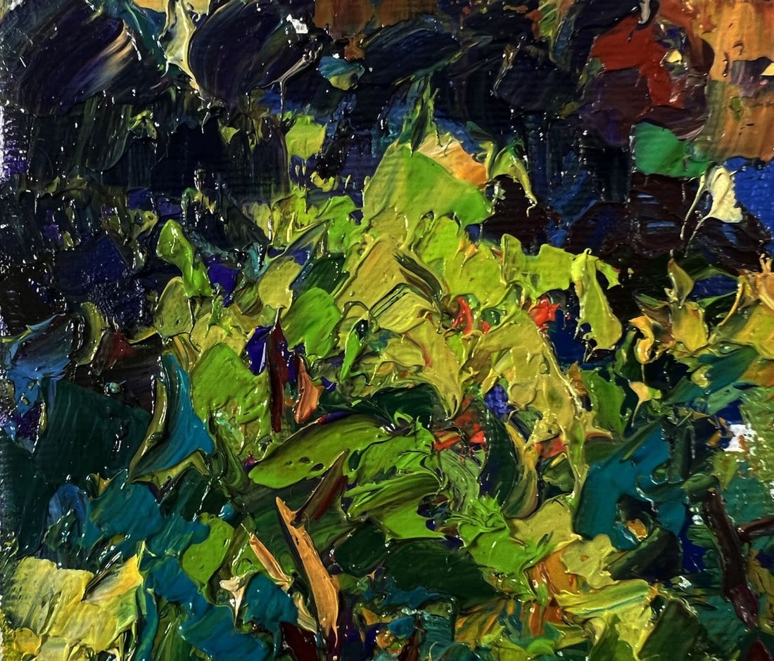 Oil painting Apiary in the forest Oksana Ivanyuk - 7