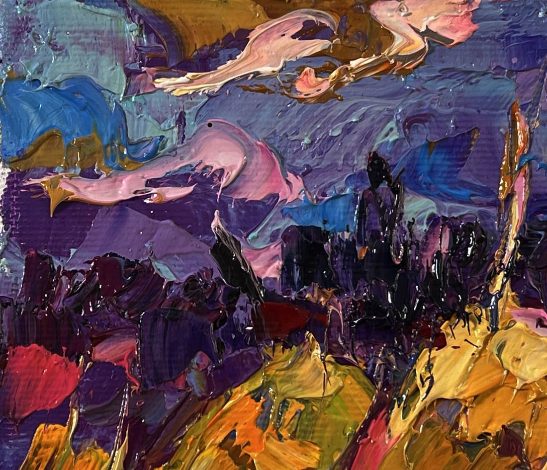 Oil painting Field with hay Oksana Ivanyuk - 7