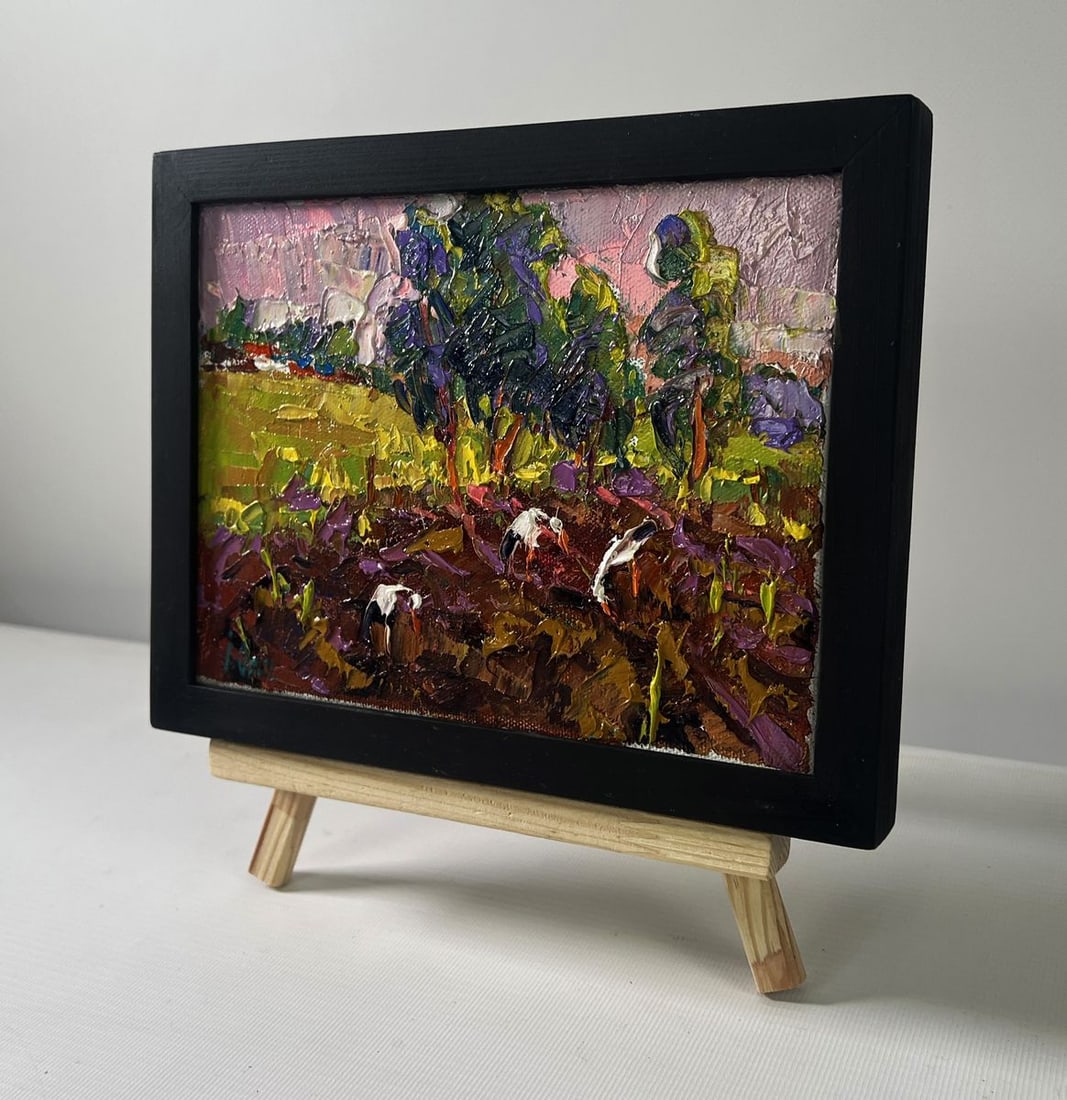 Oil painting The un sets and speaks of peace Oksana Ivanyuk - 2