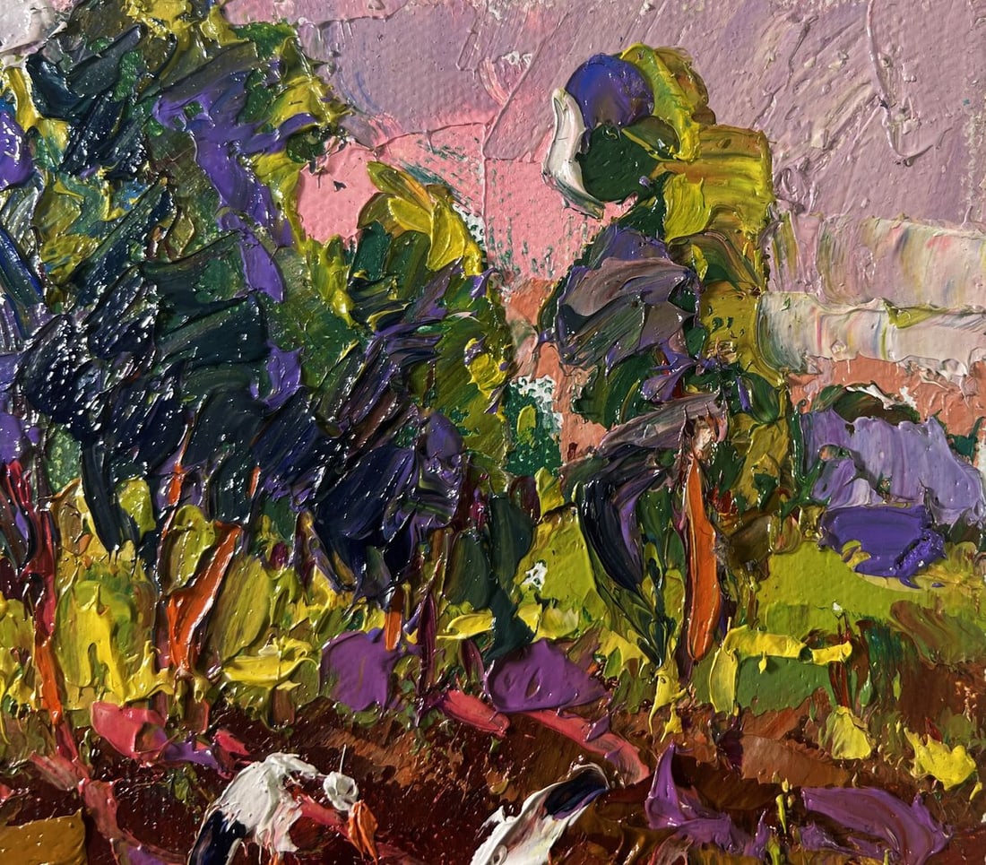 Oil painting The un sets and speaks of peace Oksana Ivanyuk - 4