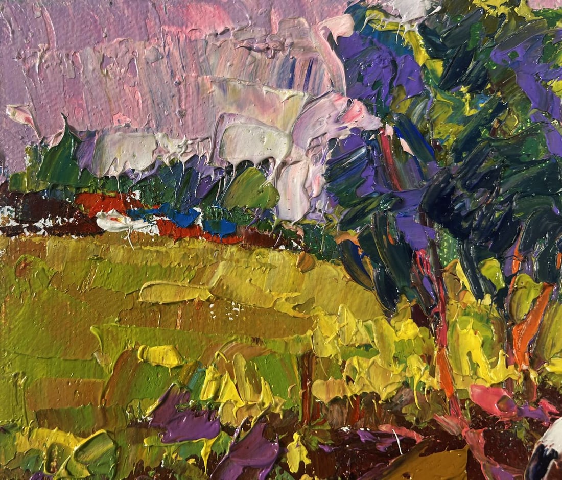 Oil painting The un sets and speaks of peace Oksana Ivanyuk - 7