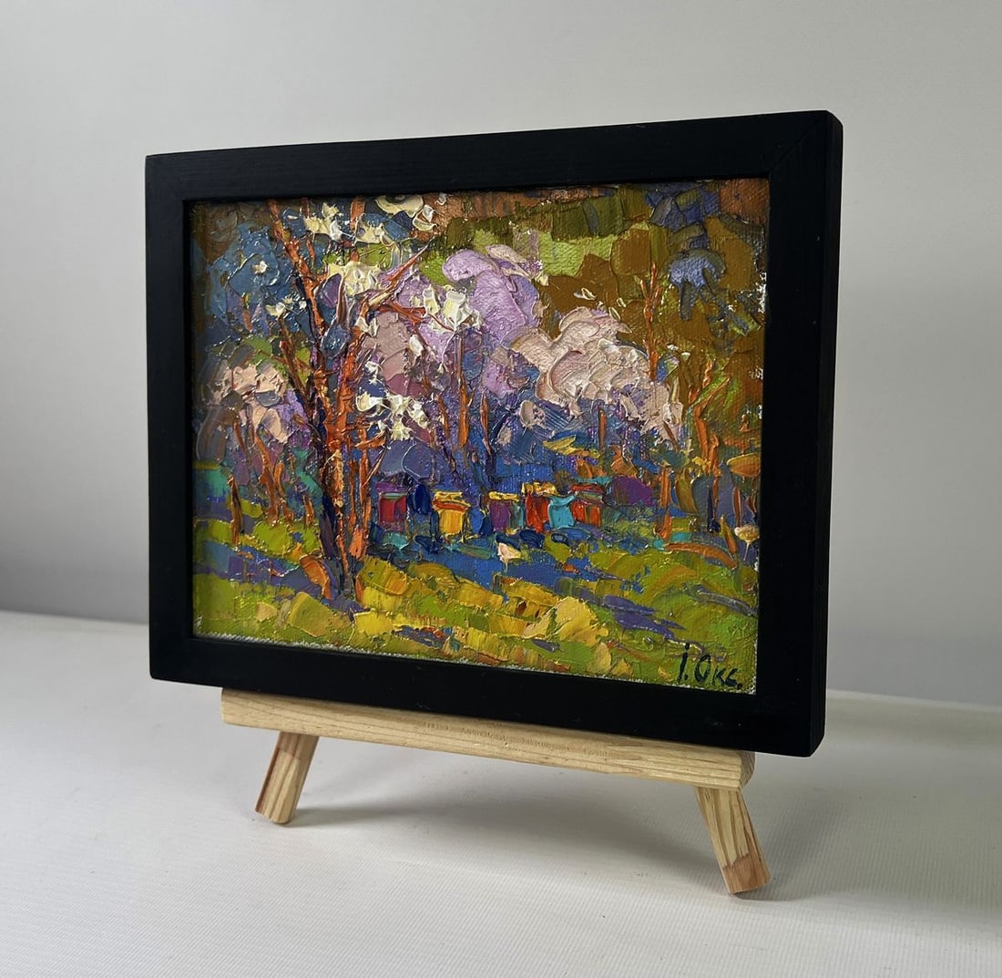 Oil painting Sunny day at the apiary Oksana Ivanyuk - 2