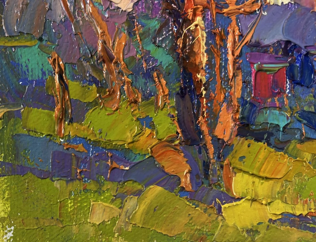 Oil painting Sunny day at the apiary Oksana Ivanyuk - 6