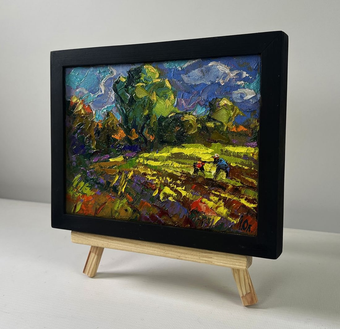 Oil painting In the garden summer smells of freshness Oleksiy Ivanyuk - 2