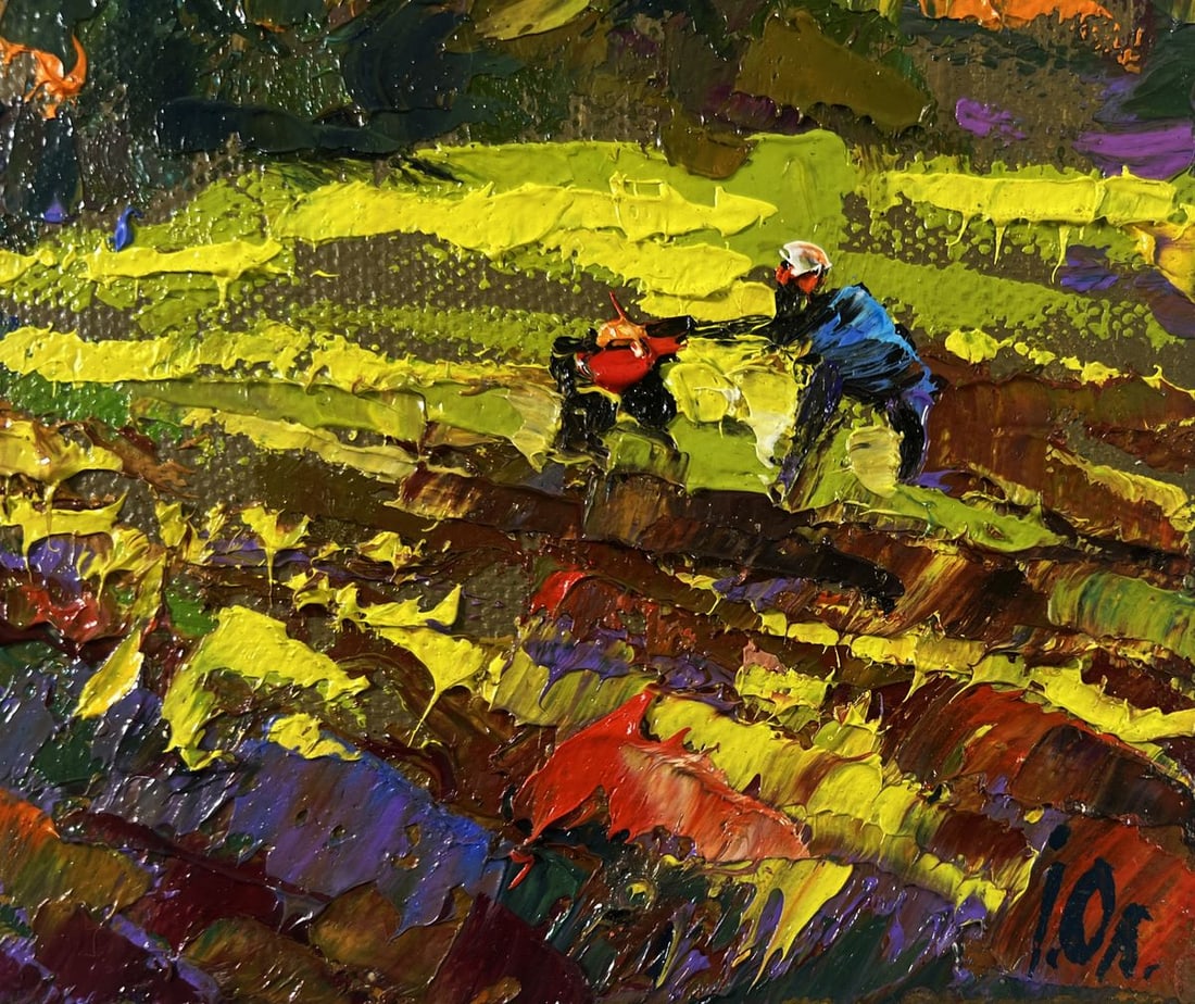 Oil painting In the garden summer smells of freshness Oleksiy Ivanyuk - 5