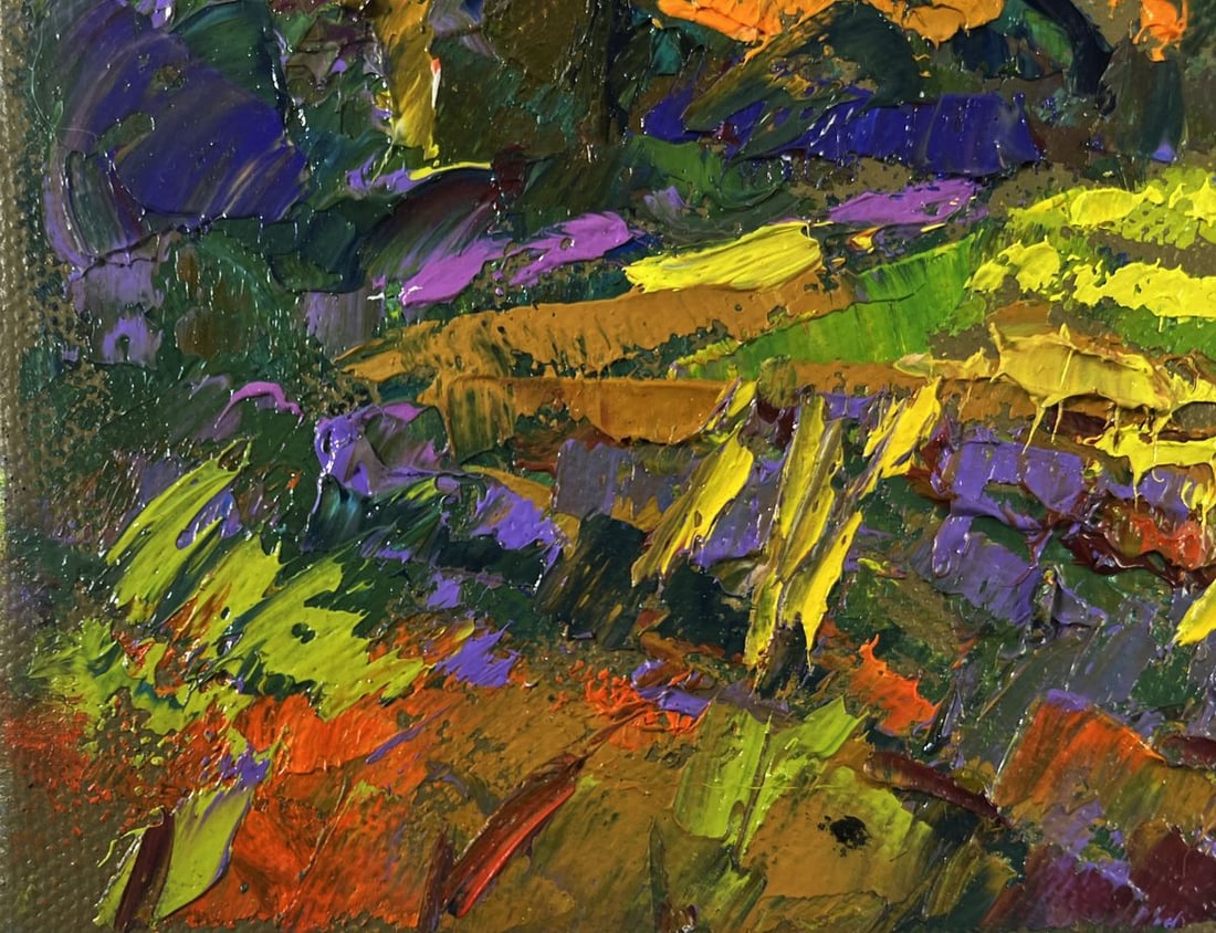 Oil painting In the garden summer smells of freshness Oleksiy Ivanyuk - 6