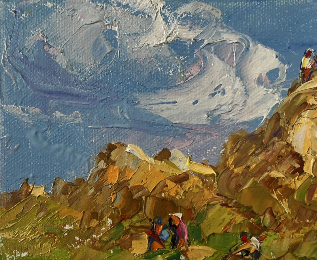 Oil painting Light and Peace among the meadows Oleksiy Ivanyuk - 7