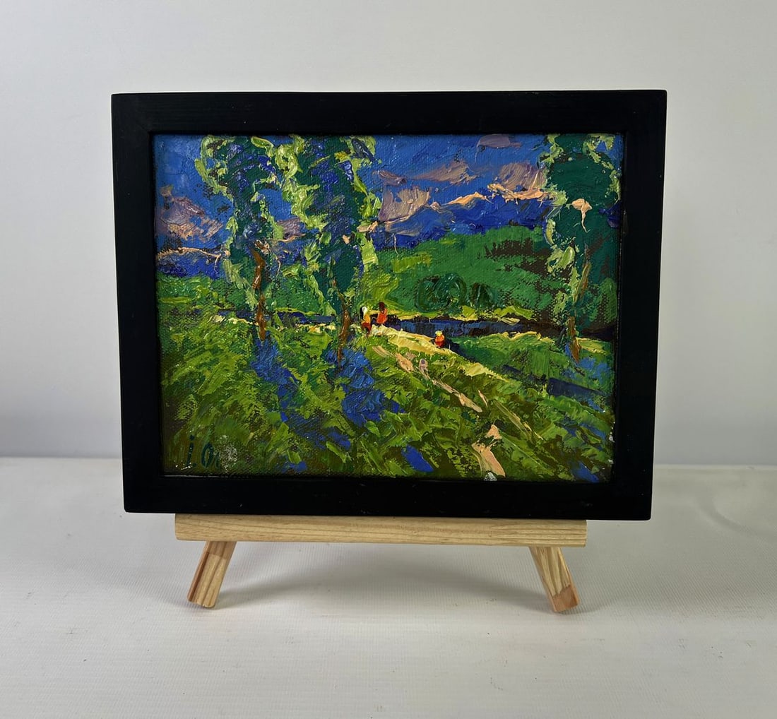 Oil painting Summer vacation and field paths Oleksiy Ivanyuk (1 of 8)
