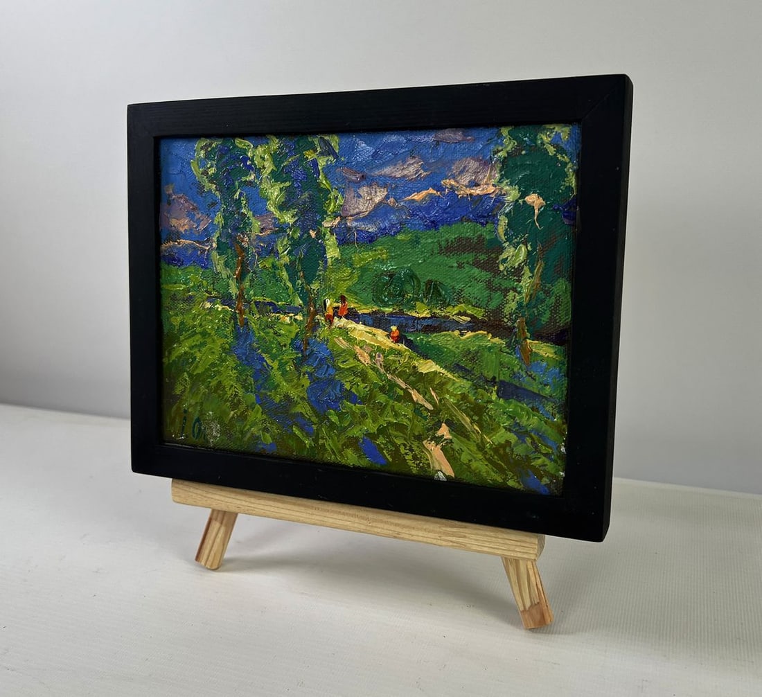 Oil painting Summer vacation and field paths Oleksiy Ivanyuk - 2