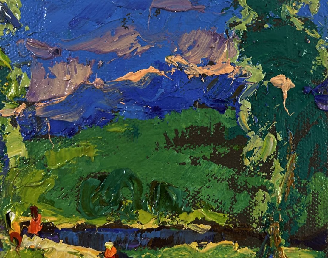 Oil painting Summer vacation and field paths Oleksiy Ivanyuk - 4